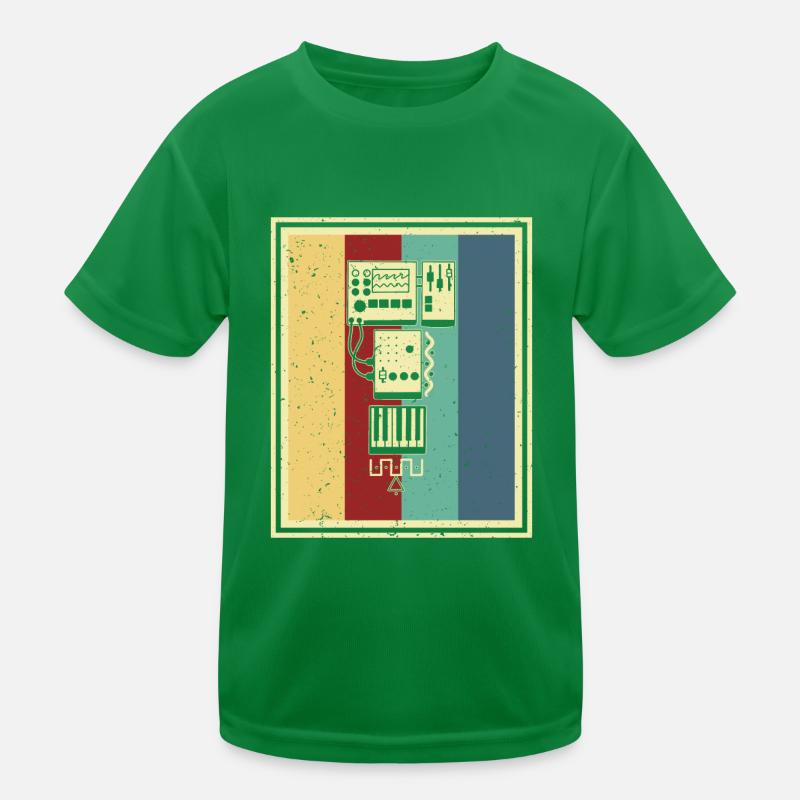 Synthesizer Synth Keyboard Elektronische Musiker Kinder Funktions-T-Shirt