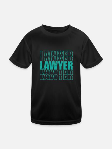 Lawyer Beruf Jurist - Kinder Funktions-T-Shirt - Schwarz - Vorne