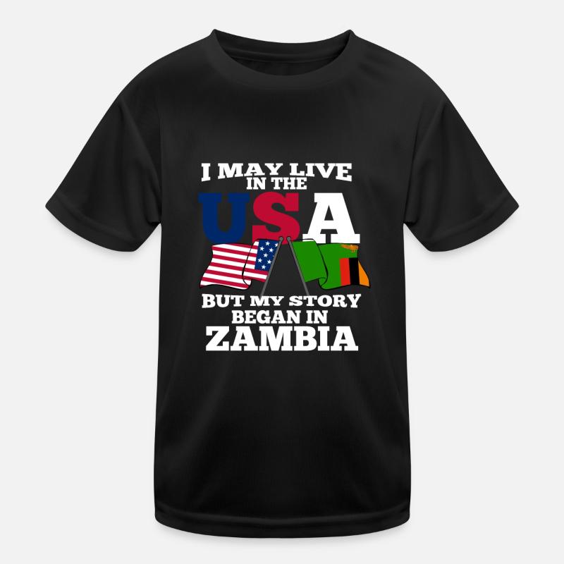 Sambia Kinder Funktions-T-Shirt