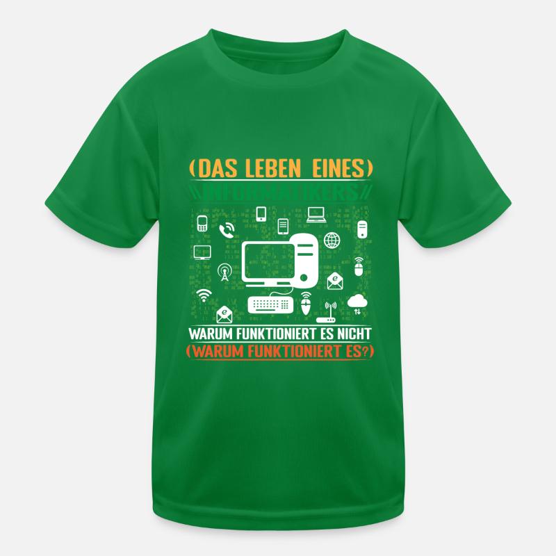 Informatiker Admin Programmierer Programm Kinder Funktions-T-Shirt