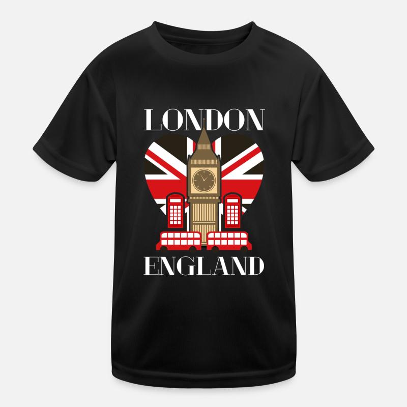 London England Kinder Funktions-T-Shirt