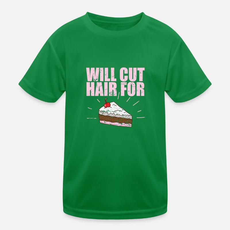 Coupera les cheveux pour gâteau coiffeur profession cheveux T-shirt sport Enfant