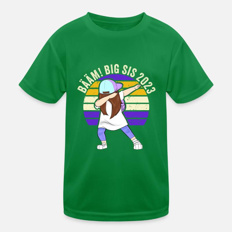 Werdende Schwester Geschenk Große Ankündigung Kinder Funktions-T-Shirt