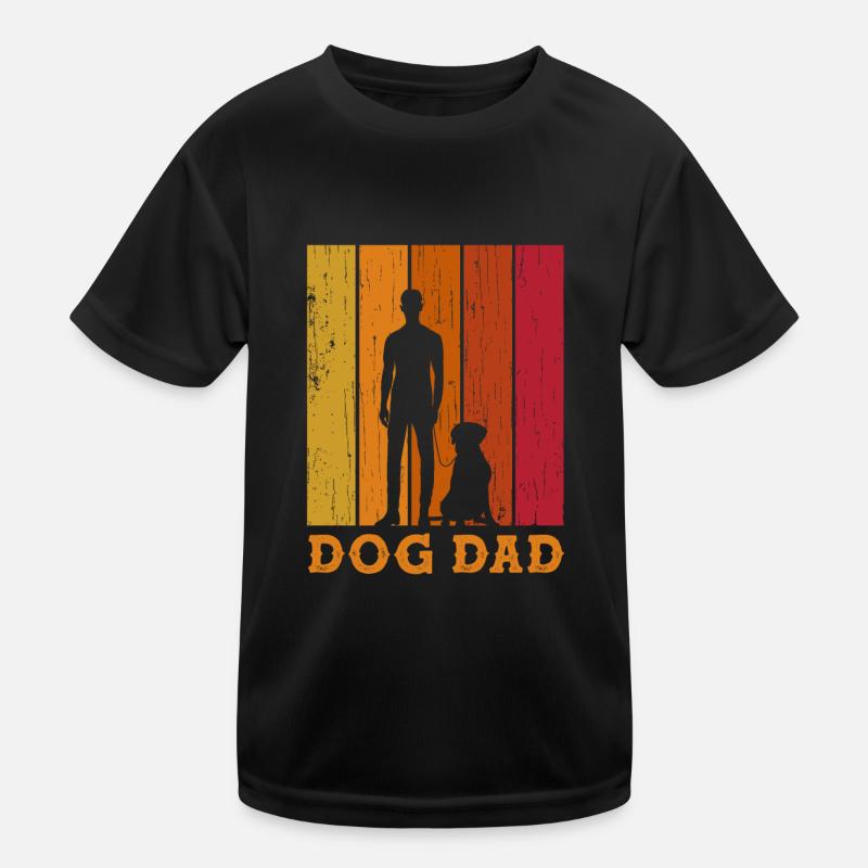 Retro Best Dog Dad Kinder Funktions-T-Shirt