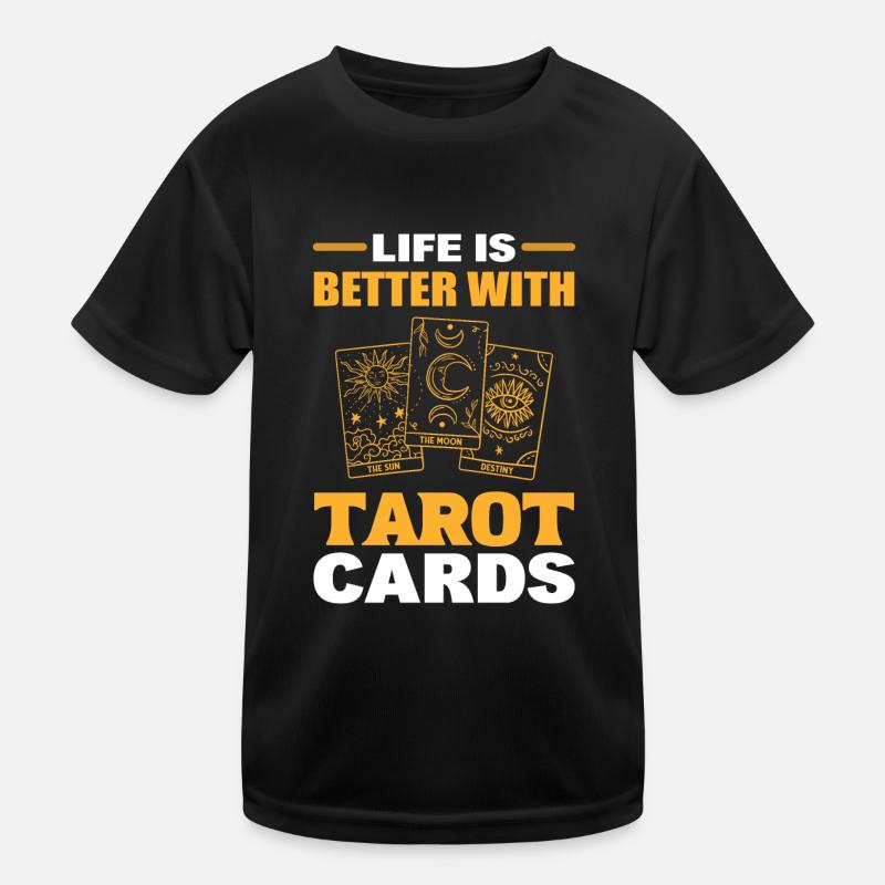 Das Leben ist besser mit Tarotkarten Tarotkarten Kinder Funktions-T-Shirt