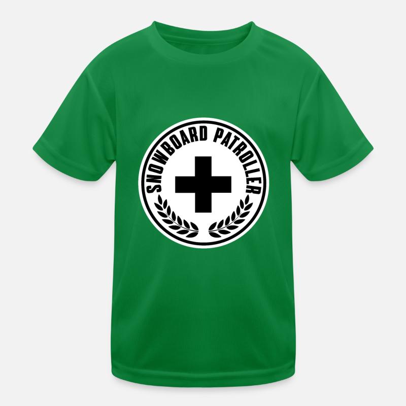 Snowboard Patroller-outfit Kinder Funktions-T-Shirt