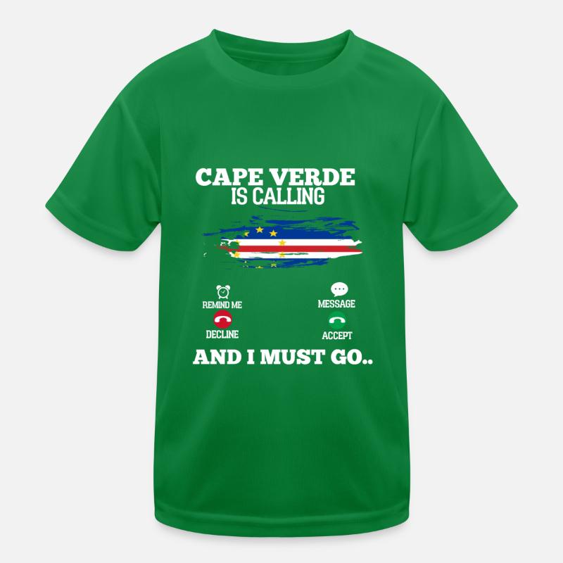Cape Verde Kids Functional T-Shirt