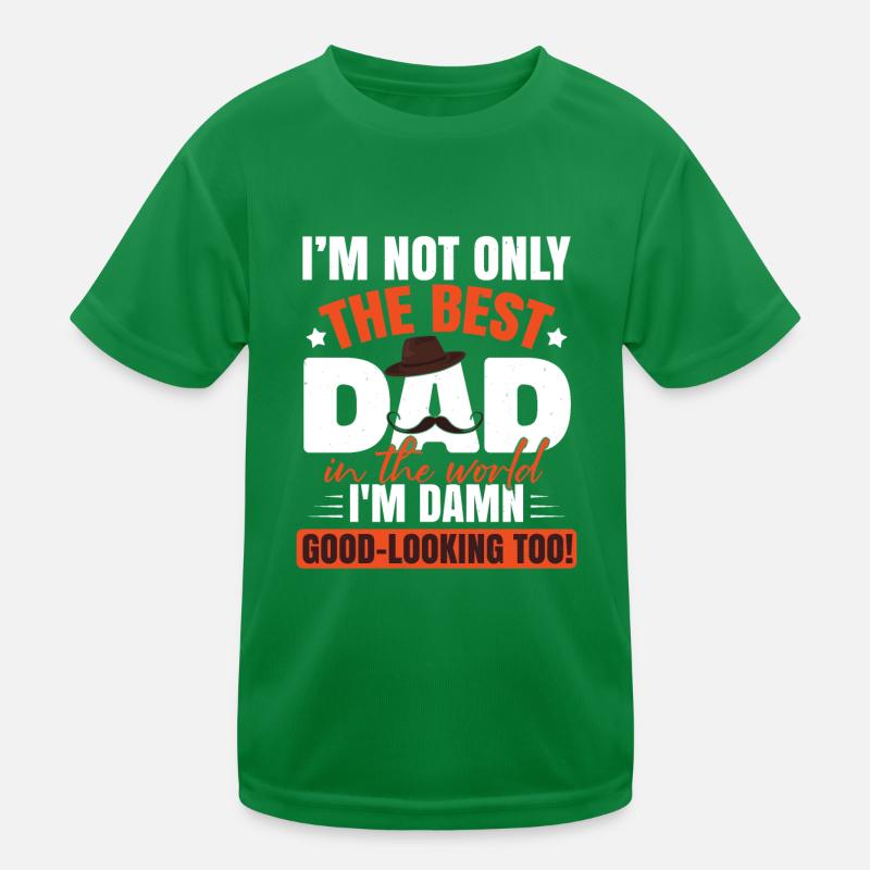 Bester Papa Kinder Funktions-T-Shirt