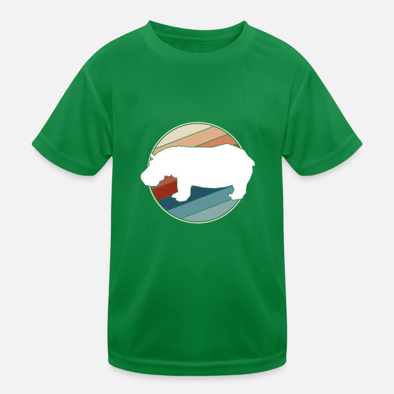 Hippopotame rétro T-shirt sport Enfant