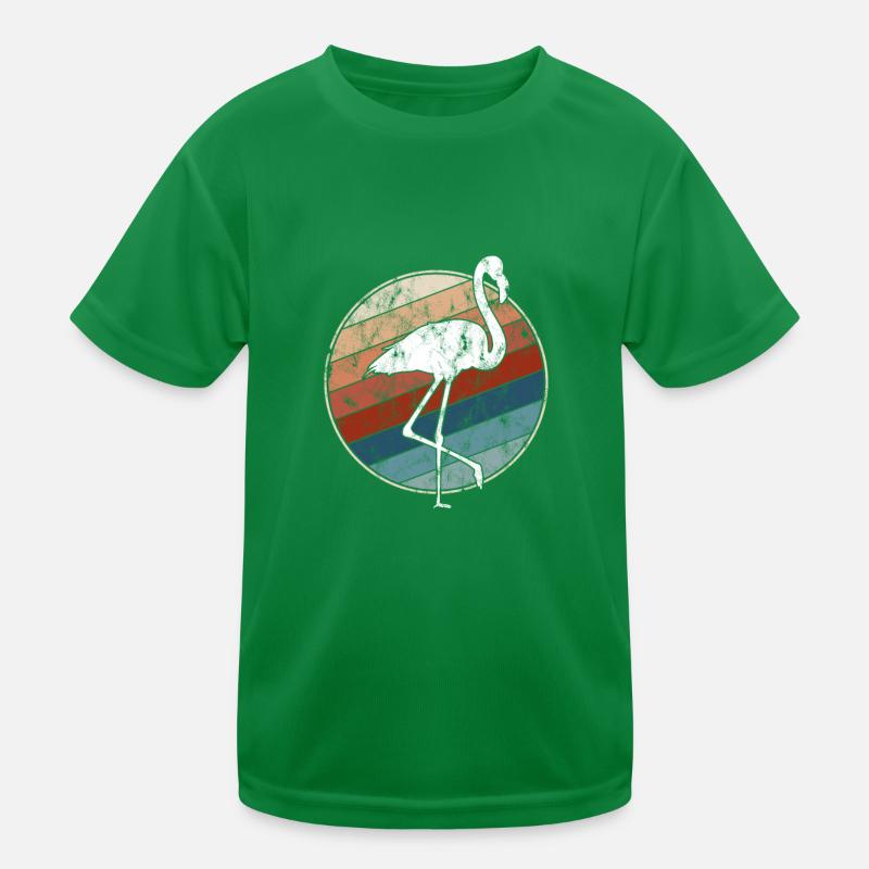 Flamingo Retro Kinder Funktions-T-Shirt
