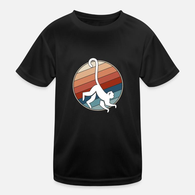 Affe Retro Kinder Funktions-T-Shirt