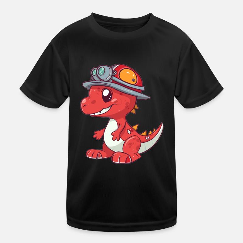 Mignon dragon pompier T-shirt sport Enfant