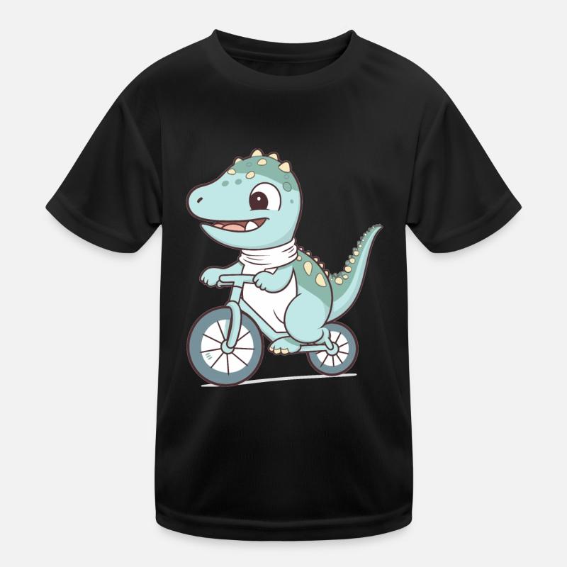 Mignon bébé dragon à vélo T-shirt sport Enfant