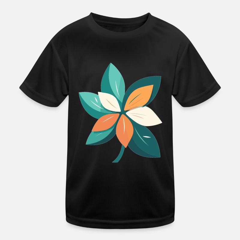 Fleur de jasmin dans le style dessin animé T-shirt sport Enfant