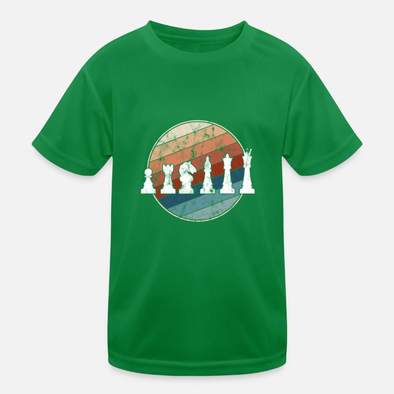 Schach Retro Kinder Funktions-T-Shirt
