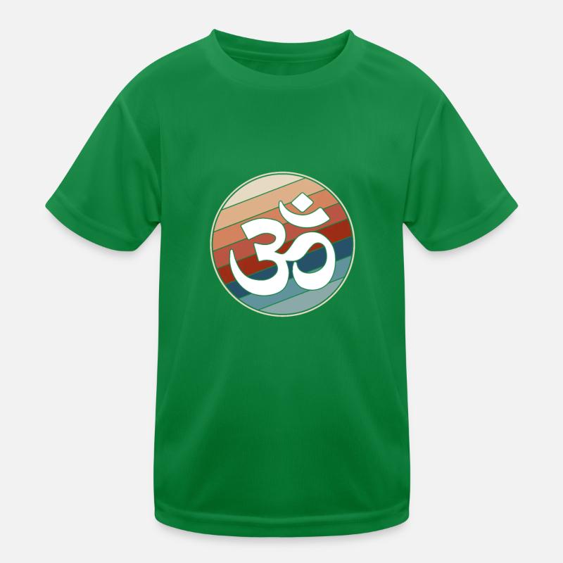 Meditation Retro Kinder Funktions-T-Shirt