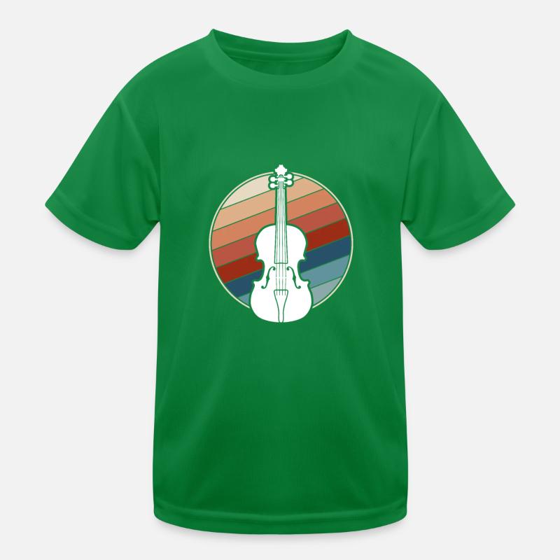 Geige Retro Kinder Funktions-T-Shirt