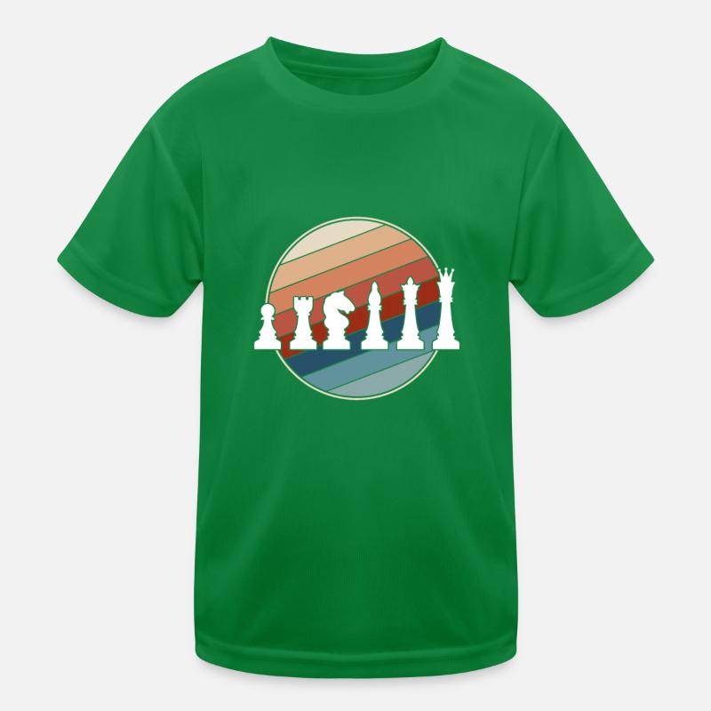 Schach Retro Kinder Funktions-T-Shirt