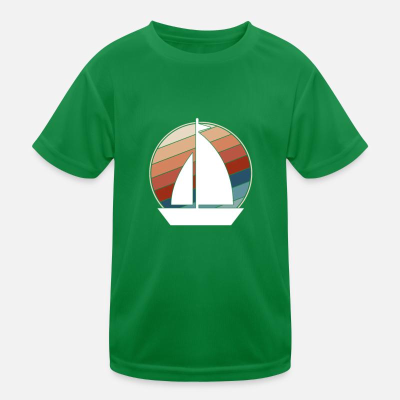 Sailing Retro Kids Functional T-Shirt