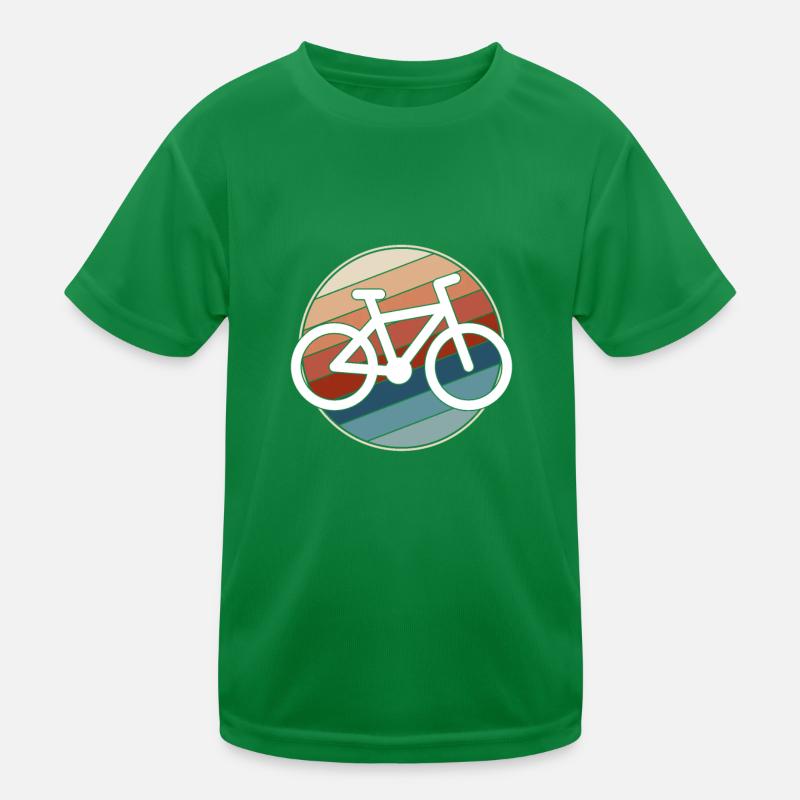 Fahrrad Retro Kinder Funktions-T-Shirt