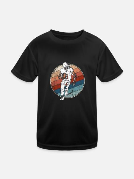 Football Rétro - T-shirt sport Enfant - noir - Devant