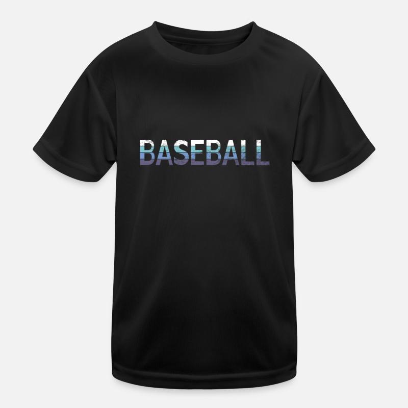 Baseball Kinder Funktions-T-Shirt