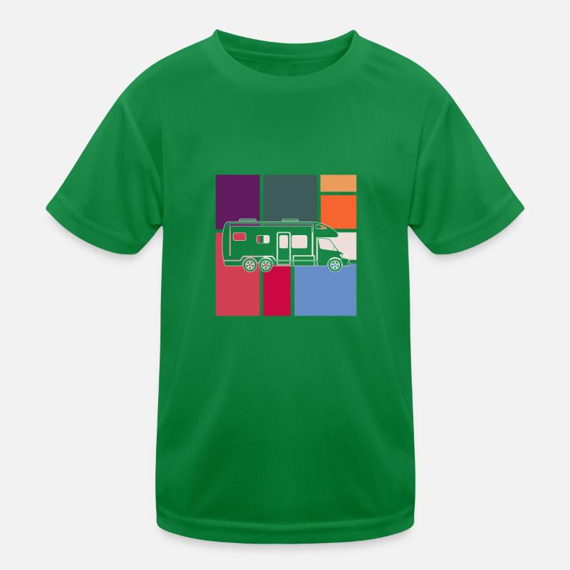 Camping Kinder Funktions-T-Shirt