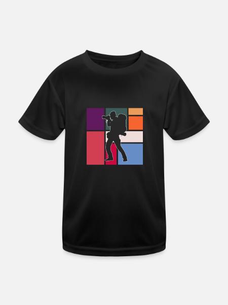 Photography - Kids Functional T-Shirt - black - Front