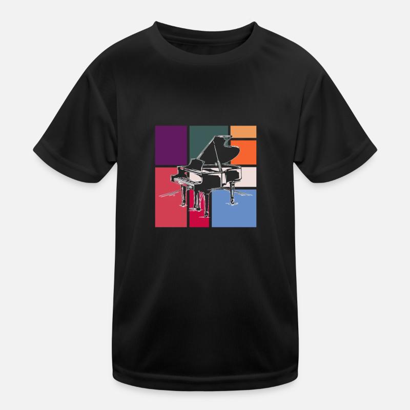 Klavier Kinder Funktions-T-Shirt