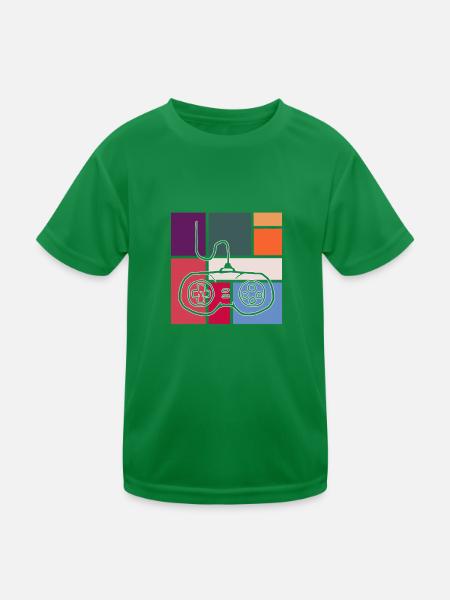 Gaming - Kids Functional T-Shirt - kelly green - Front