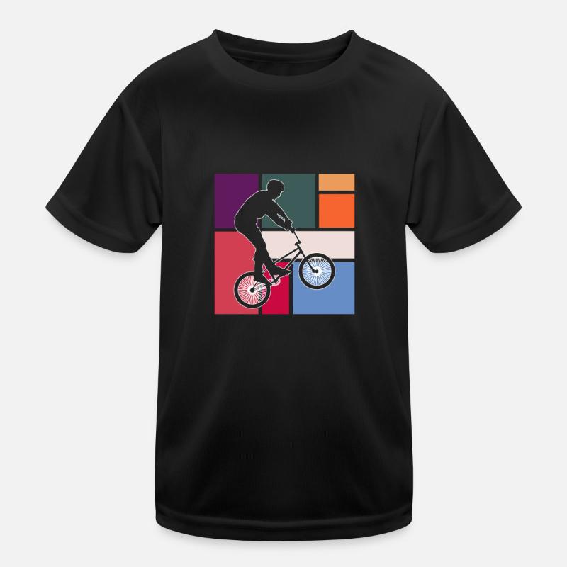 BMX - Kinder Funktions-T-Shirt - Schwarz