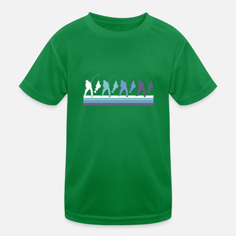 Angeln Kinder Funktions-T-Shirt