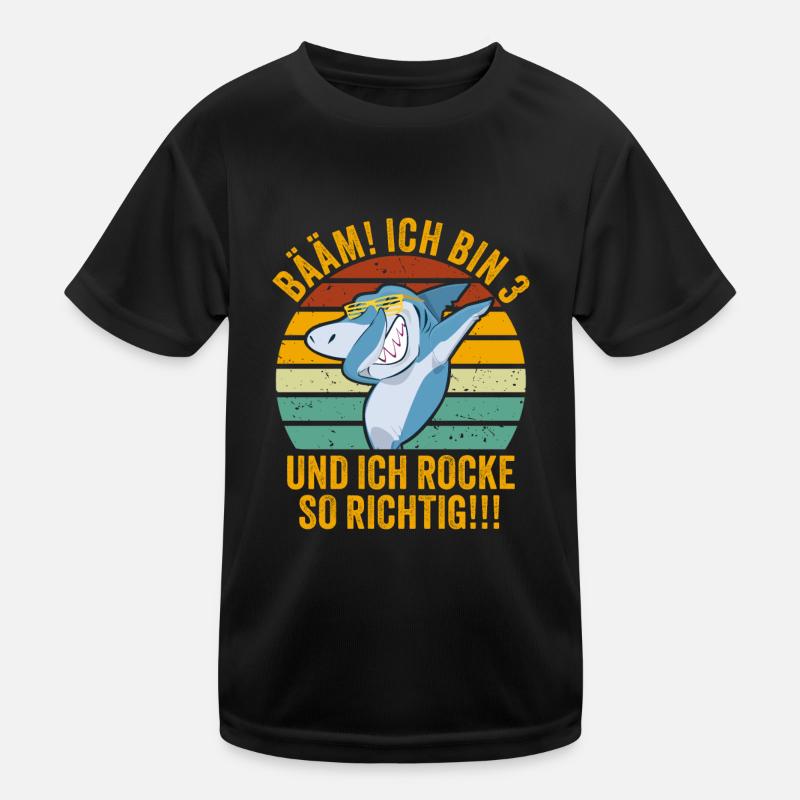 3 Jahre Geschenk 3. Geburtstag Drei Dritter Kinder Funktions-T-Shirt