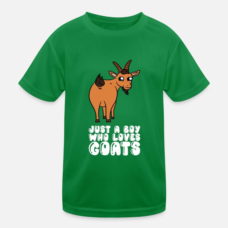Nur Ein Junge, Der Ziegen Liebt Kinder Funktions-T-Shirt