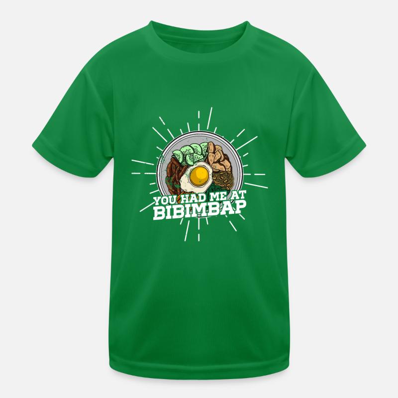 Cuisine asiatique coréenne Corée Bibimbap T-shirt sport Enfant
