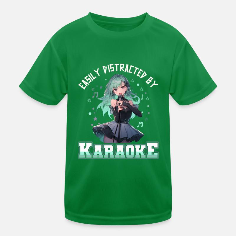 Easily distracted by Karaoke Kinder Funktions-T-Shirt