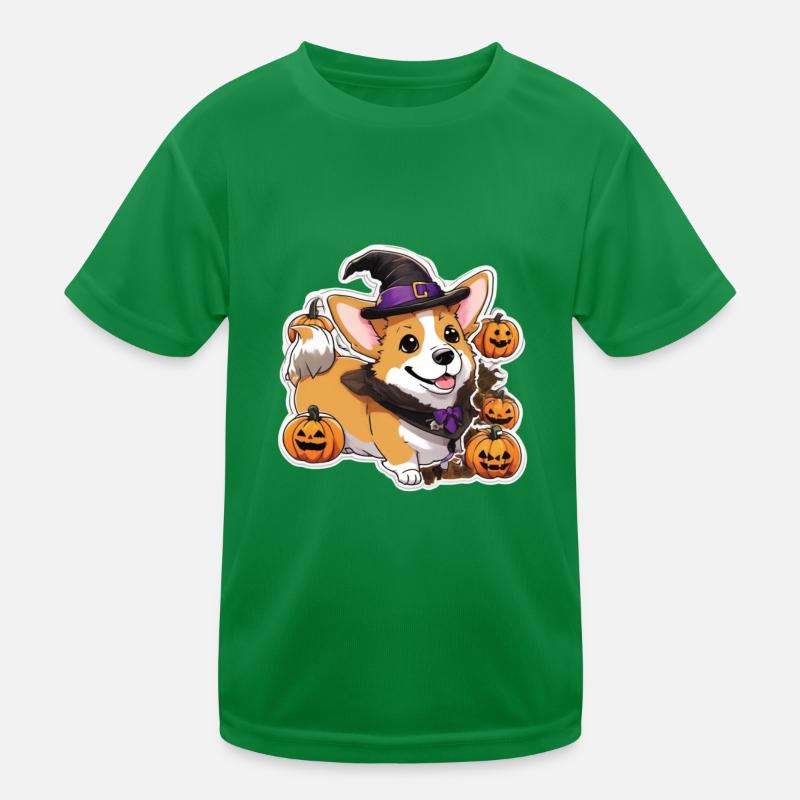 Corgi Corgi Hund Corgi Halloween Corgis Kinder Funktions-T-Shirt