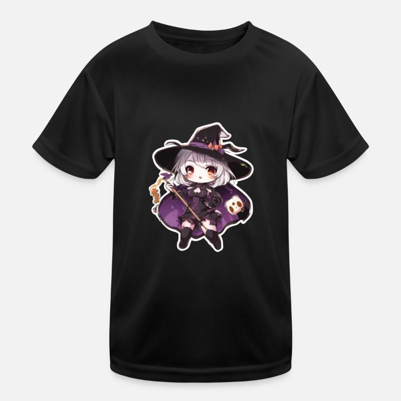 Costume de sorcière Chapeau de sorcière Sorcière Halloween T-shirt sport Enfant