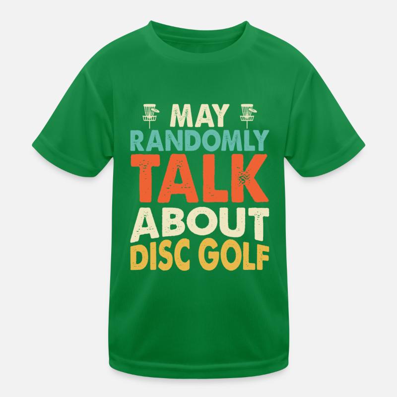 Discgolf Disc Golf Kinder Funktions-T-Shirt