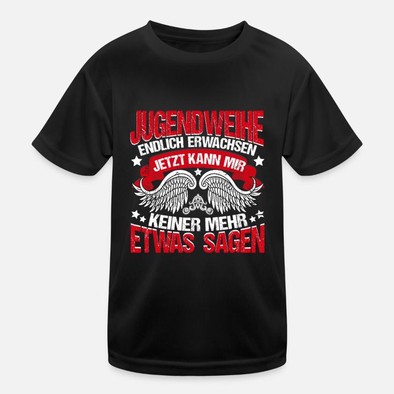 Jugendweihe Endlich erwachsen Kinder Funktions-T-Shirt