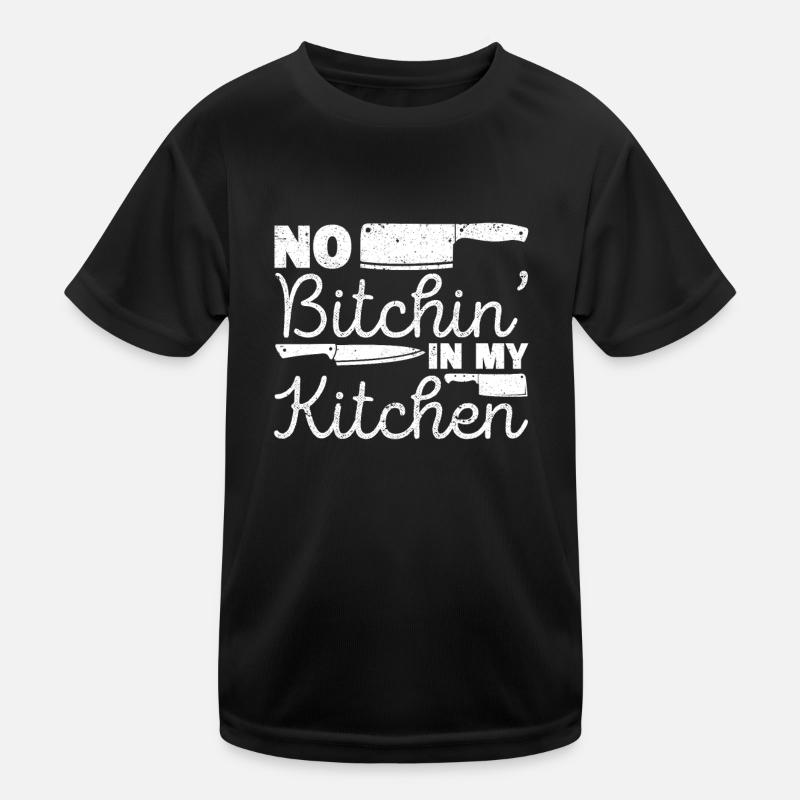 In meiner Küche wird nicht gemeckert Lustiger Chef Kinder Funktions-T-Shirt