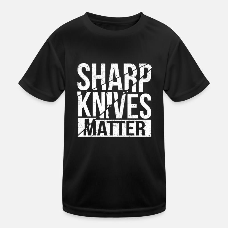 Sharp Knives Matter Chef Funny Culinaire T-shirt sport Enfant