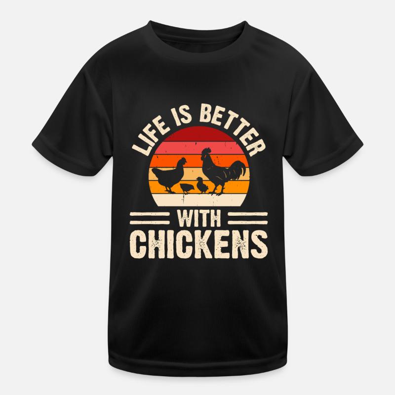Chickens Chicken Kids Functional T-Shirt