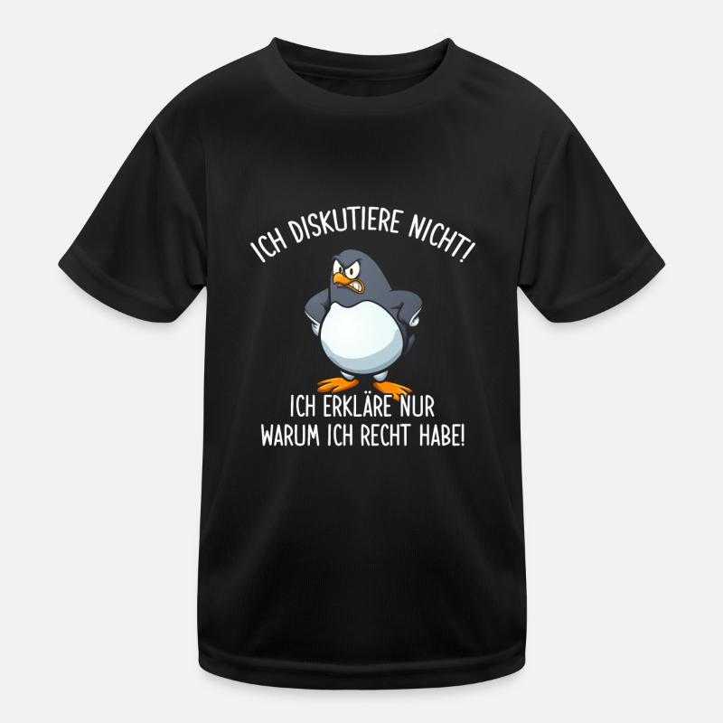 Ich Diskutiere nicht Erkläre warum ich Recht habe Kinder Funktions-T-Shirt