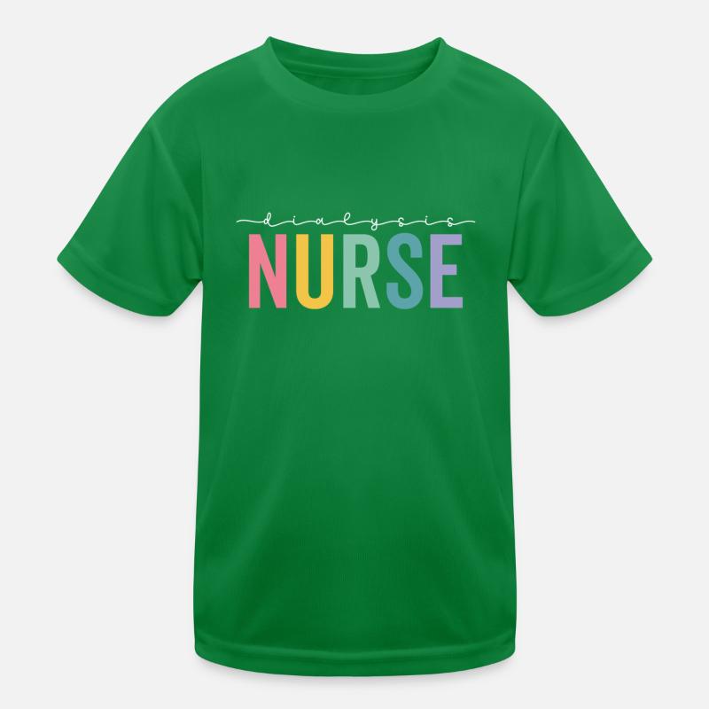 Dialysekrankenschwester Nierendialyse Lustige Krankenschwester Kinder Funktions-T-Shirt