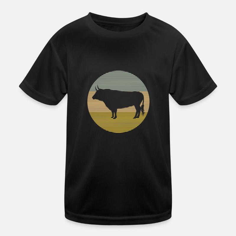 Stier Kinder Funktions-T-Shirt