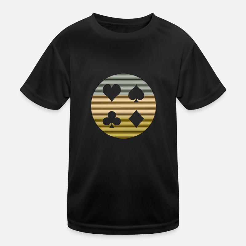 Poker Kinder Funktions-T-Shirt