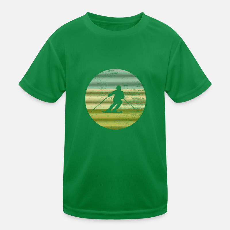 Ski Kinder Funktions-T-Shirt
