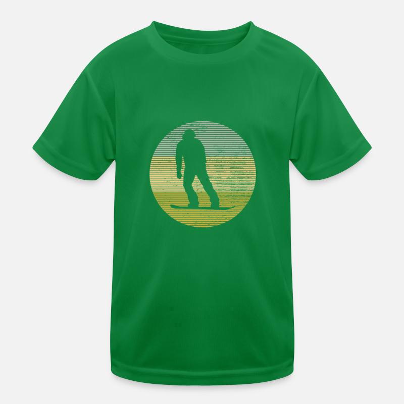 Snowboarding Kids Functional T-Shirt