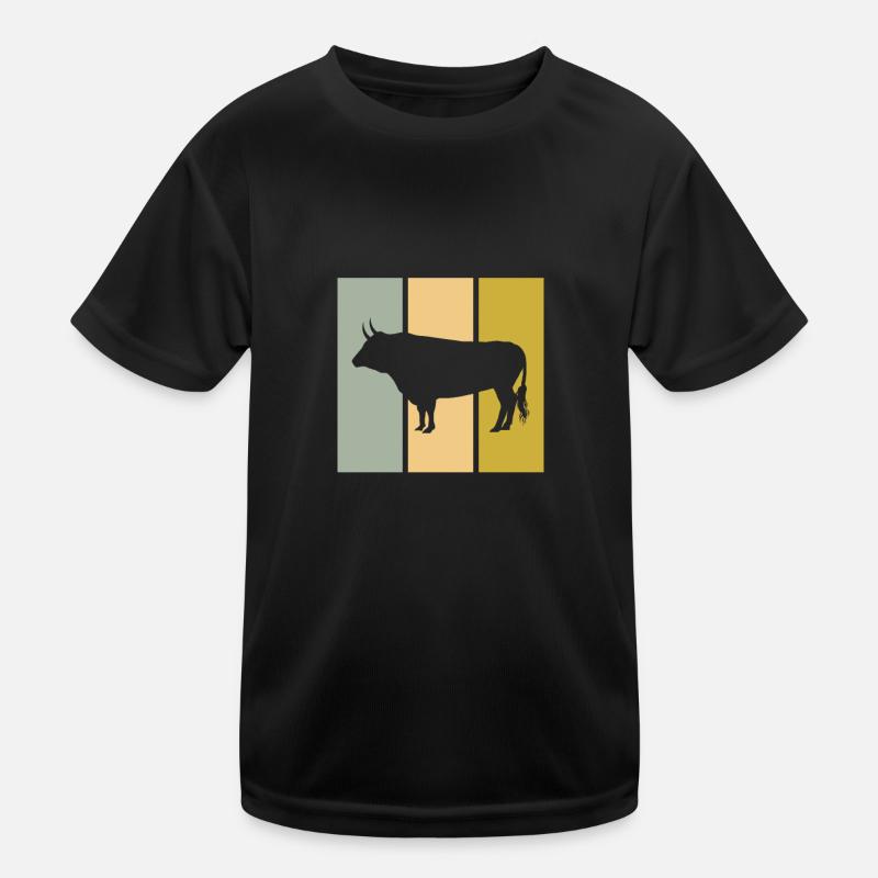 Stier Kinder Funktions-T-Shirt